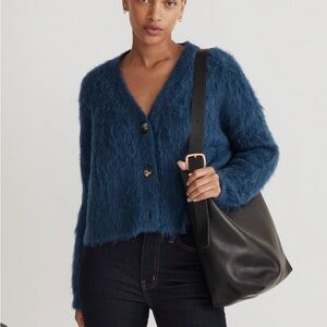 Madewell Brushed V-Neck Cardigan NWOT